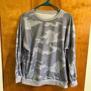 Gray Camouflage Sweatshirt
